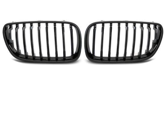 Решетка (ноздри) радиатора GLOSSY BLACK для BMW X3 E83