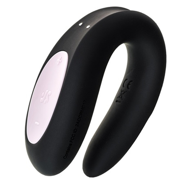 Многофункциональный смарт-вибратор для пар Satisfyer Double Joy черный