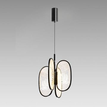 6665/38L L-VISION ODL_EX24 143 Подвесной светильник брашир. черный/металл/акрил IP20 LED 38W 2090Лм 3000K PIUMA