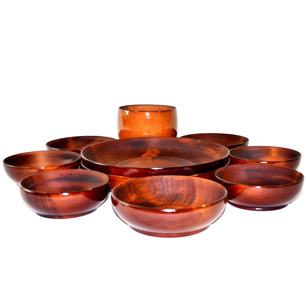 Набор деревянной посуды Art of Siberia из древесины сибирского кедра TN24