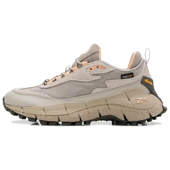 Reebok ZIG KINETICA 2,5 EDGE Бежевые кроссовки Низки Коническо-зеленые Унисекс