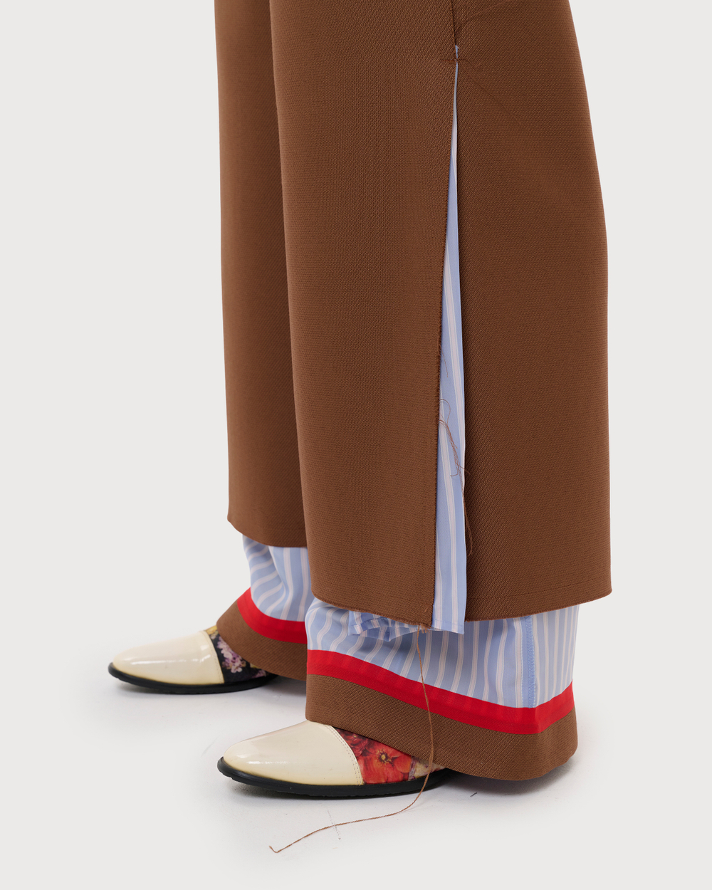 UNDERCOVER БРЮКИ КОРИЧНЕВЫЕ