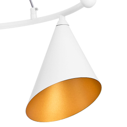 757046 Люстра CONE GW 4х6W(led) G9 БЕЛЫЙ/ЗОЛОТО