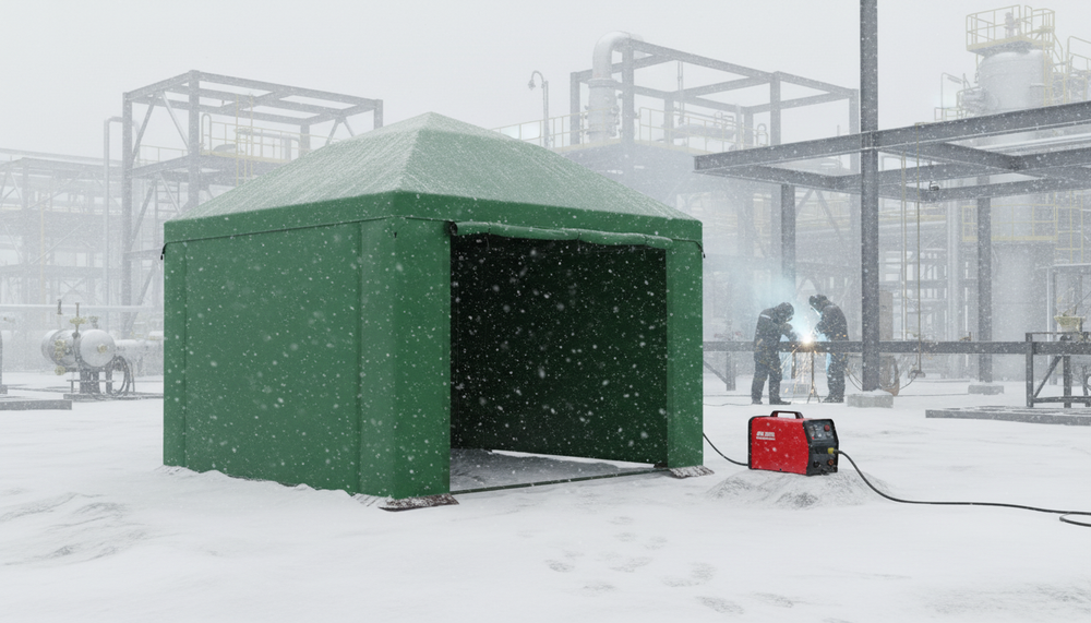 Палатка сварщика МногоТентов шатер 2,5х2,5 м. (Тент Брезент ОП).