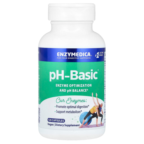 Enzymedica, pH-Basic, баланс, 120 капсул