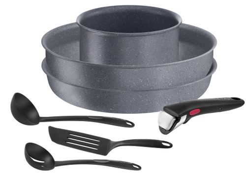 Набор посуды со съемной ручкой Tefal Ingenio Natural Force 7 предметов 16/26/26 см L3969072