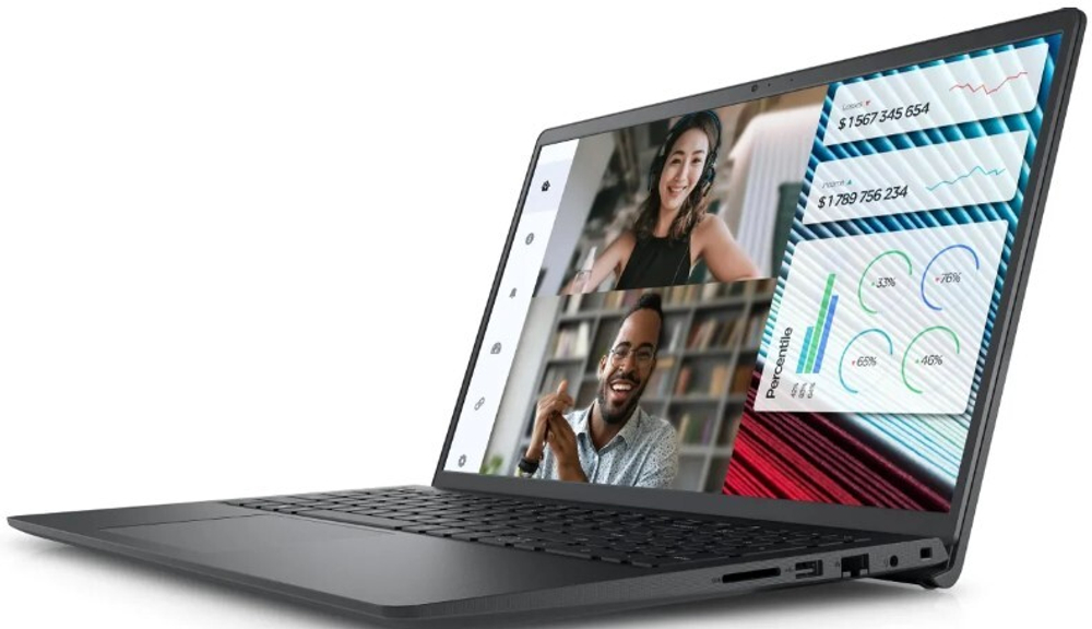 Ноутбук  Dell Vostro 3520 15.6 ", Core i5, 16 Гб RAM, 512 Гб SSD, Iris Xe Graphics, Черный