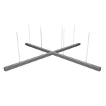 Светильник LED КОНТУР КРОСС ДСО03-72-200-3К-С 72Вт 3000К IP40 Матовый 5500лм 1020х990х50мм WOLTA PRO