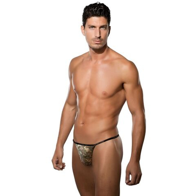 Мужские трусы-стринги камуфляжной расцветки Doreanse Camouflage (Размер: XXL) (Цвет: зеленый камуфляж)