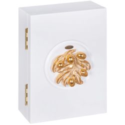 Полка ключница Oliva Branch (Олива Бранч) 2 Айс Мраморное золото