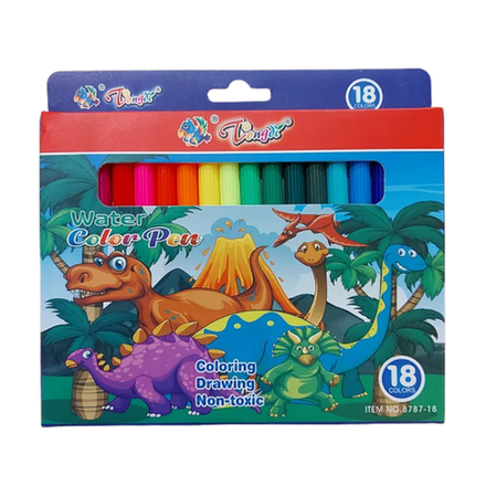 Фломастеры цветные Longdi 18 шт