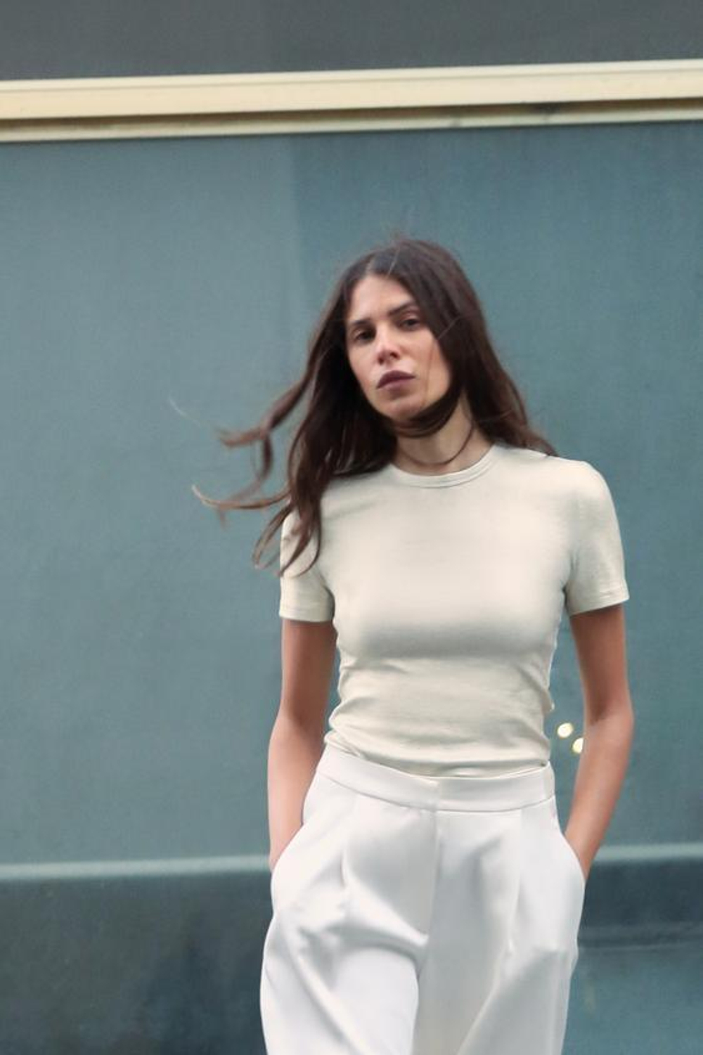 ZARA ТОП В РУБЧИК С МЕТАЛЛИЧЕСКИМ БЛЕСКОМ, ЗОЛОТИСТЫЙ