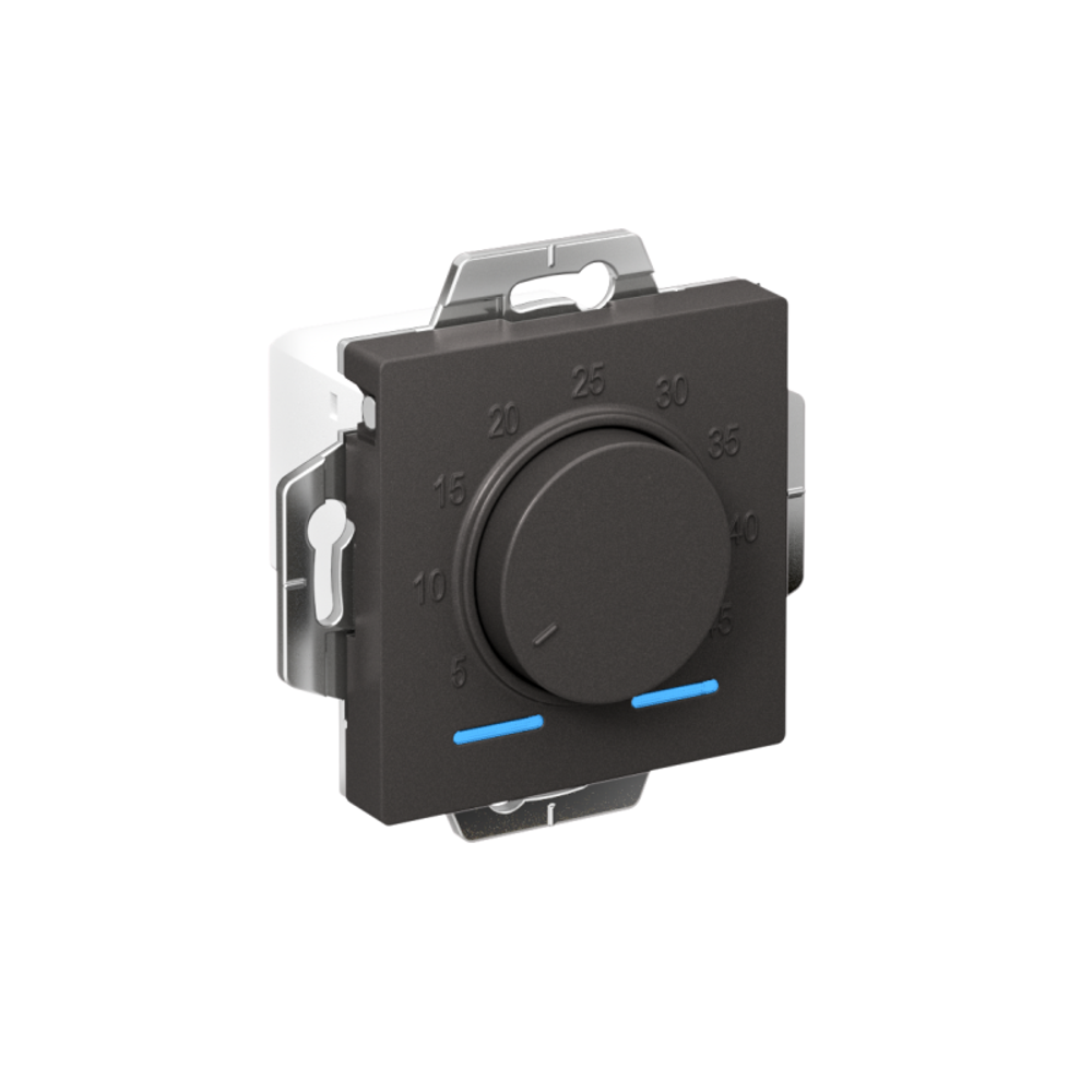 Термостат теплого пола электронный AtlasDesign 10А с датчиком механизм базальт SE ATN001435