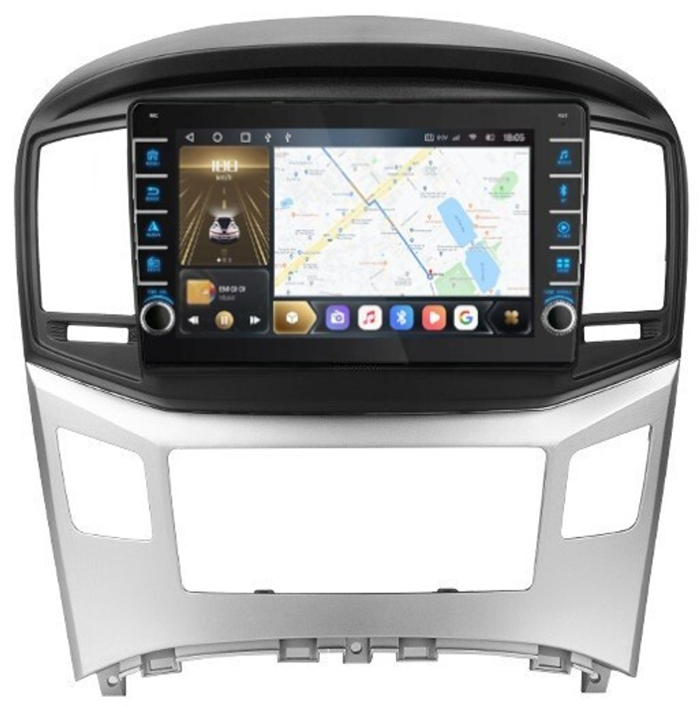 Магнитола для Hyundai H1 2015-2022 - Carmedia OL-9729 (кнопки и крутилки), Android 12, TS10, CarPlay, 4G SIM-слот