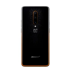 Задняя крышка для OnePlus 7T Pro черно-оранжевая (McLaren Edition) без стекла камеры