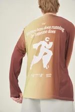 Лонгслив Called a Garment "C" Running медный+желтый неон