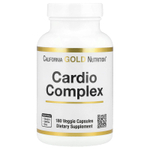 California Gold Nutrition, комплекс для здоровья сердца со смесью CardioAmino, смесью CardioPhyto и коэнзимом Q10, 180 растительных капсул