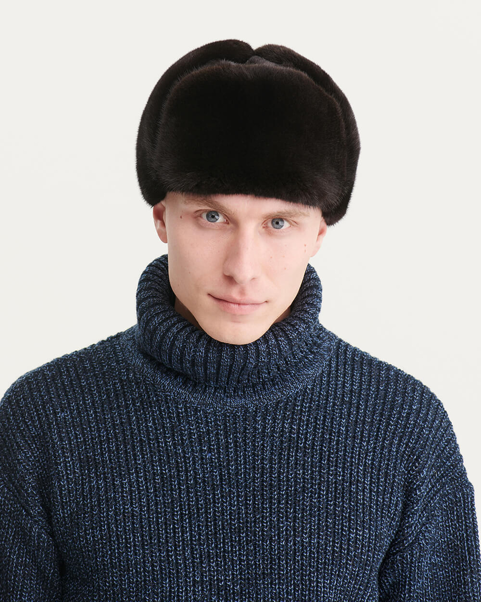 Шапка из меха норки