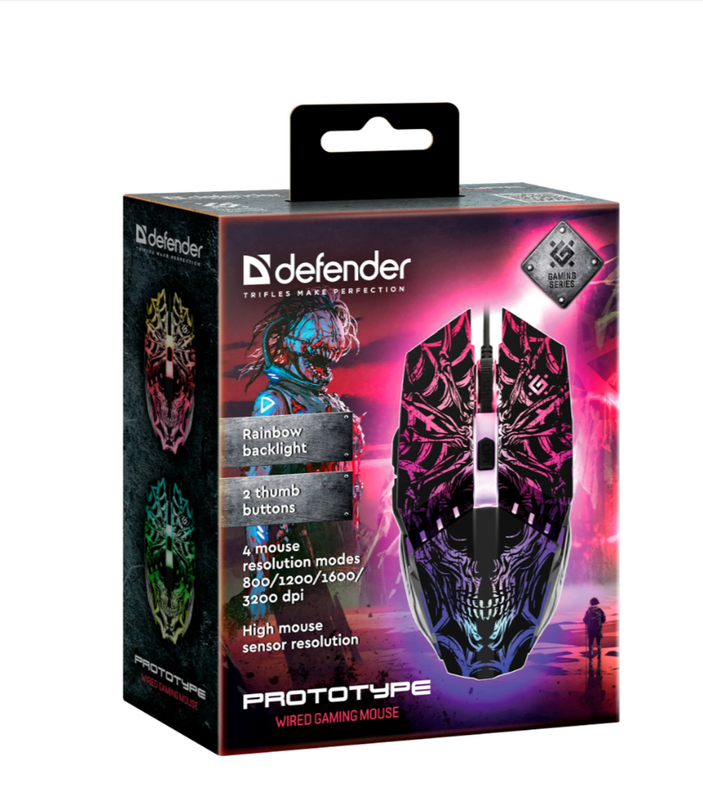 Мышь игровая проводная Defender PROTOTYPE GM-670L