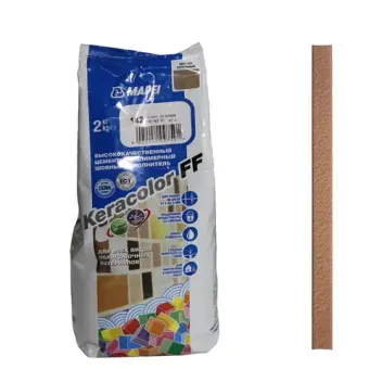 Mapei Keracolor FF № 142 затирка для швов Каштановый 2кг