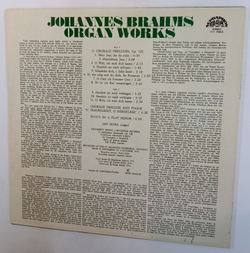 Brahms, Jan Hora Organ Works (Czechoslovakia 1978)