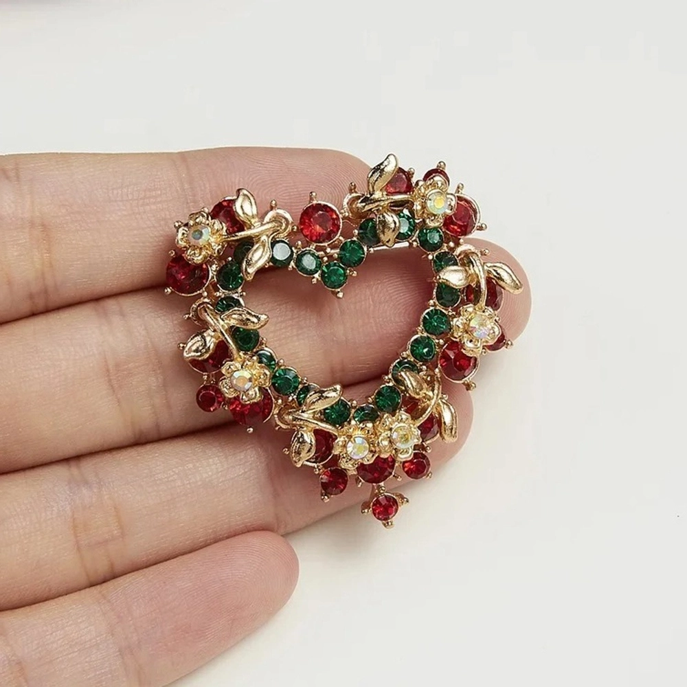 Брошь «Gold Podarok - Огненное Сердце»