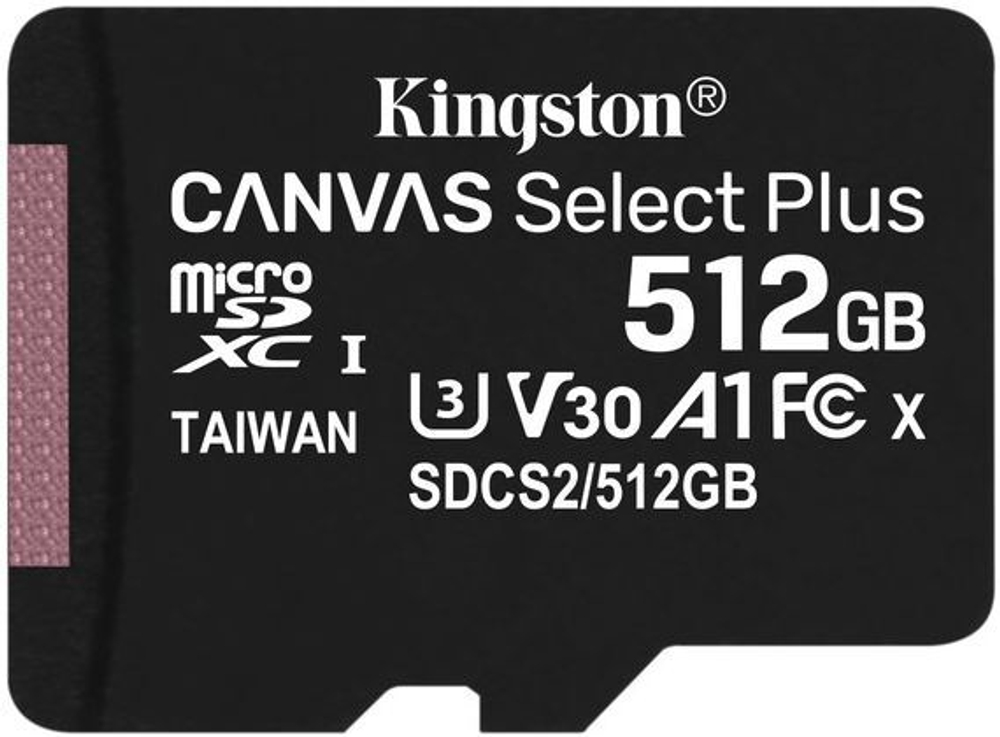 Карта памяти MicroSDXC 512GB Kingston SDCS2/512GBSP