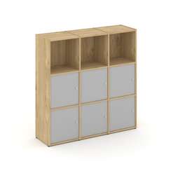 Locker plus Комплект №3 LK.K-003 Тиквуд Светлый/Серый 1188*350*1203