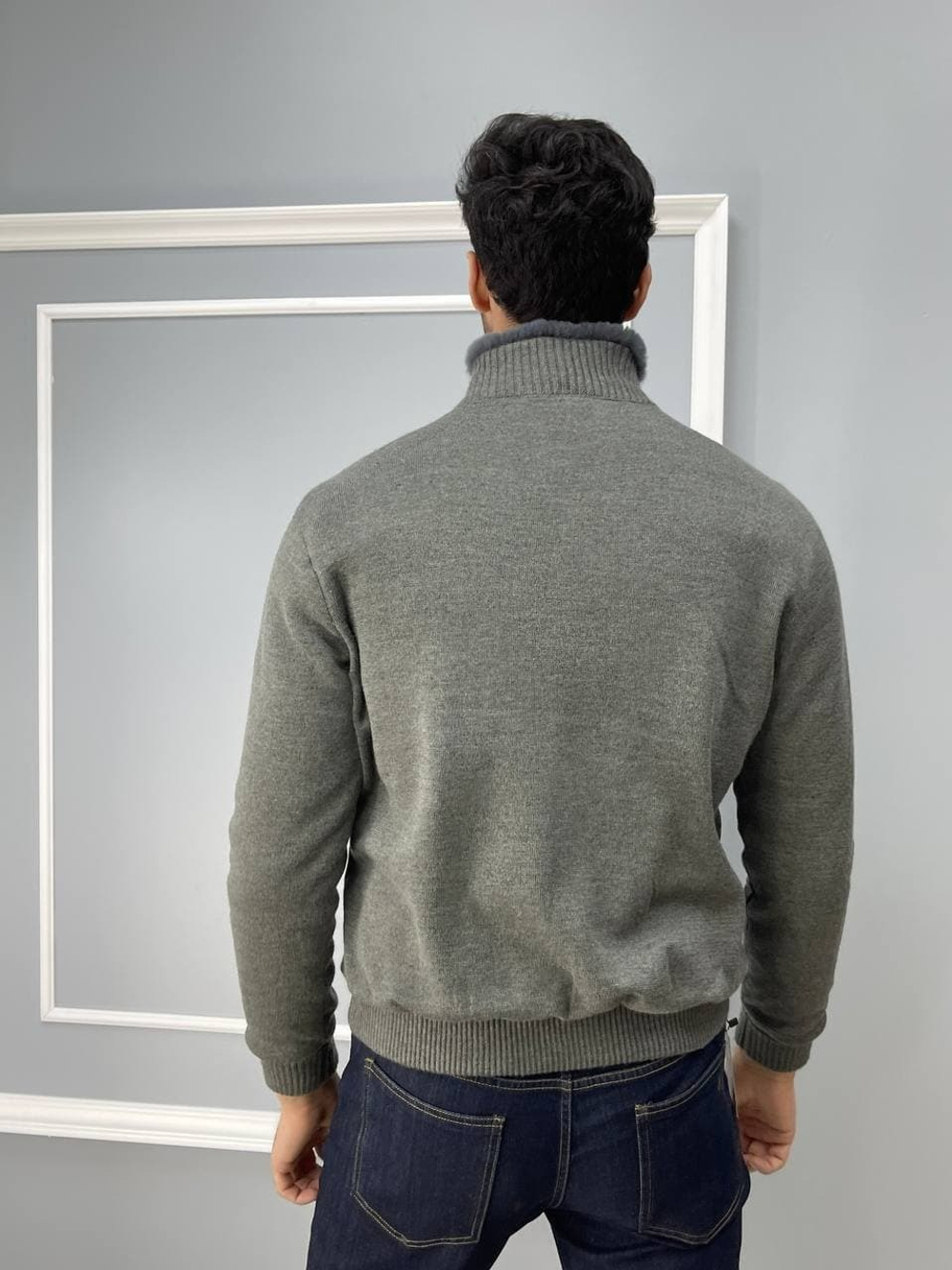 Мужской бомбер Loro Piana с мехом внутри