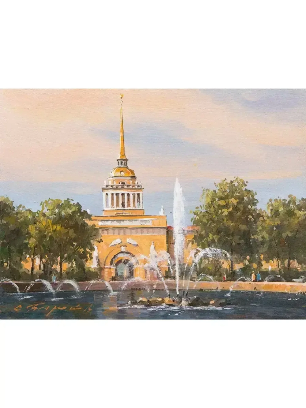Картина маслом Адмиралтейство Бирюков