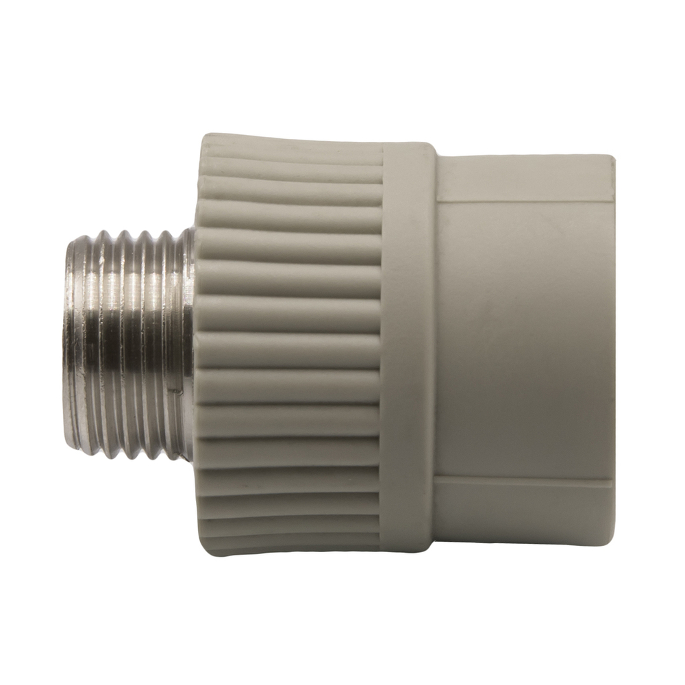 Муфта комб. нар 25х1/2'' EVER® plast   СЕРЫЙ (Россия)