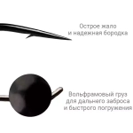 Джиг-головки 0,30 гр 6 шт вольфрам, крючок №14, шар 3,4 мм от CF (Crazy Fish)