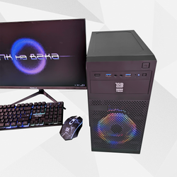 Игровой компьютер с Монитором 24 дюйма, i7-8700, ОЗУ-16GB, AMD Radeon RX580 8GB, SSD 512GB, Windows 11