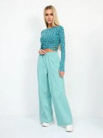 Женский костюм с брюками палаццо