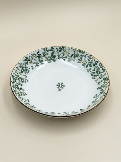 Тарелка 20 см. "Япония" зеленый декор