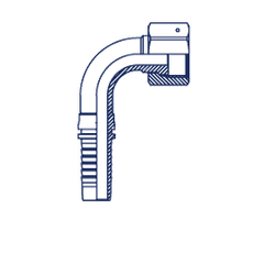 Фитинг DN 12 ORFS (Г) 1.3/16 (90)