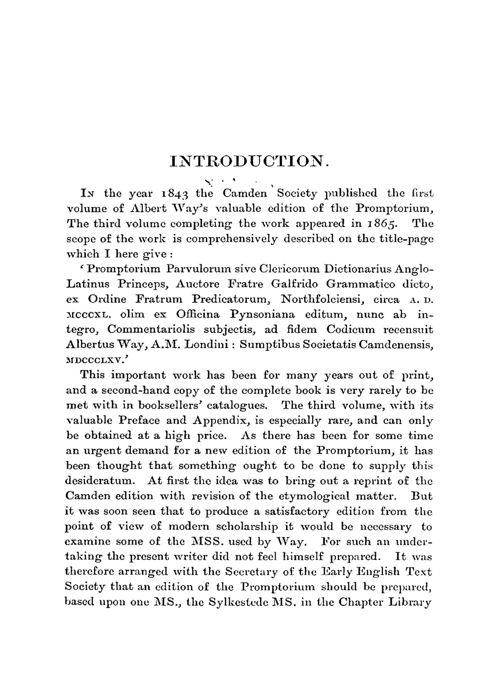 The Promptorium Parvulorum. The First English-Latin Dictionary | Galfridus