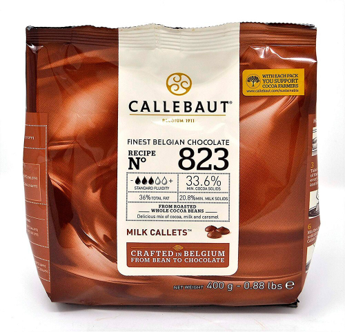 Бельгийский молочный шоколад 823 33,6% Barry Callebaut 400гр.