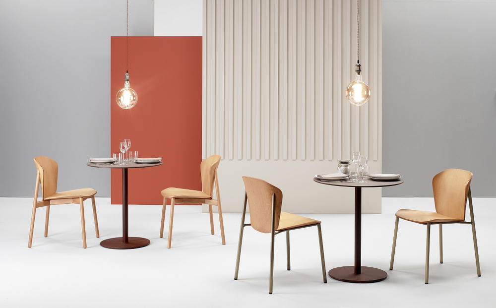 Стул деревянный Scab Design Finn Metal Wood, винтажная бронза, светлый ясень