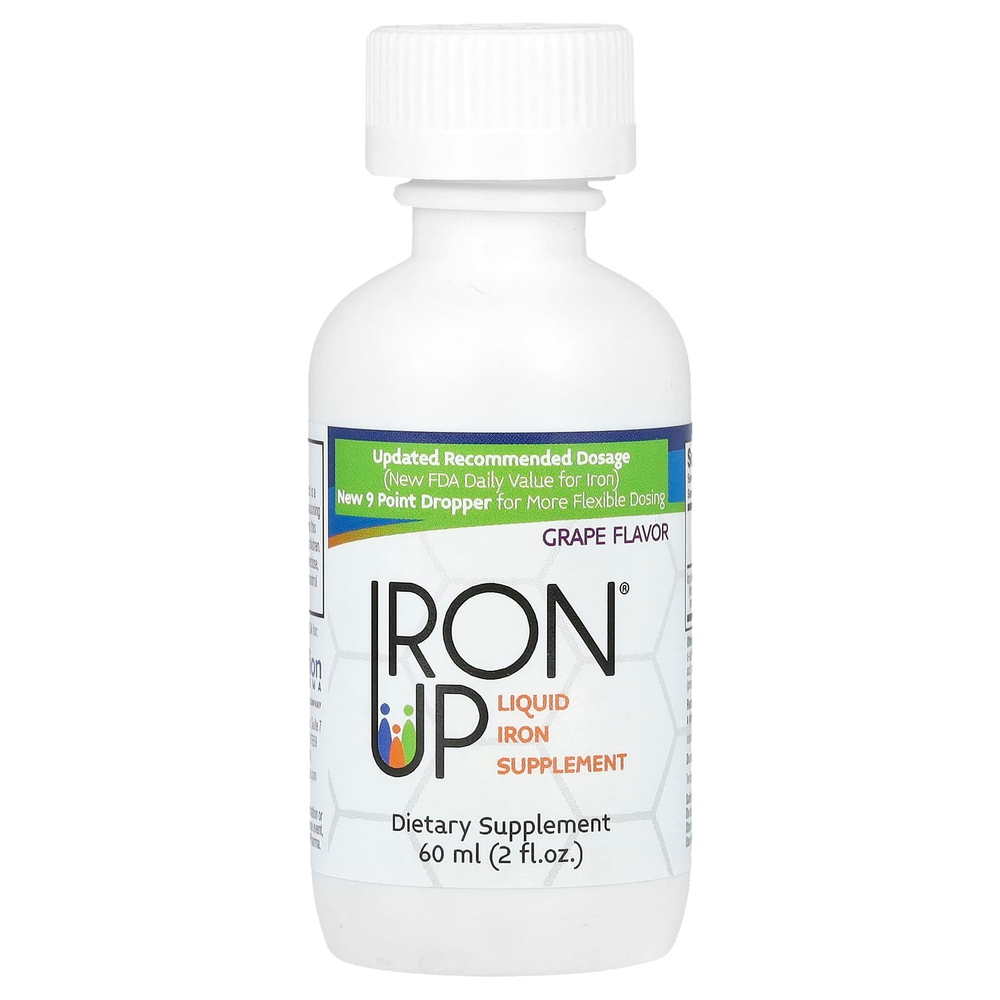 A.C. Grace Company, Iron Up, жидкая добавка с железом, со вкусом винограда, 60 мл (2 жидк. унции)