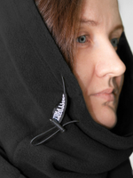 Снуд чёрный флис