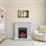 Каминокомплект Real Flame Dominica WT с очагом Majestic Lux Black (без пульта)