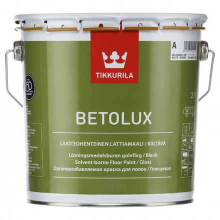 Краска  для полов Tikkurila Betolux База А (2,7л)