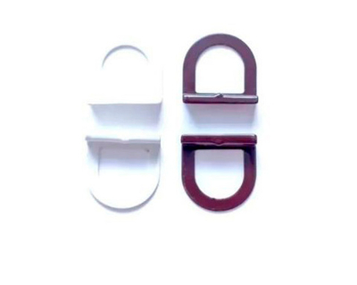 Ручка для МОСКИТ.СЕТОК Скобис металл. белая 2шт