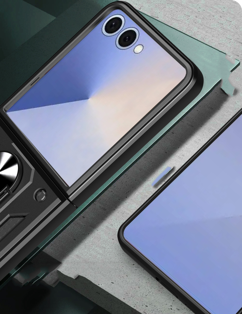 Чехол с кольцом Bumper Case для Samsung Galaxy Z Flip 7