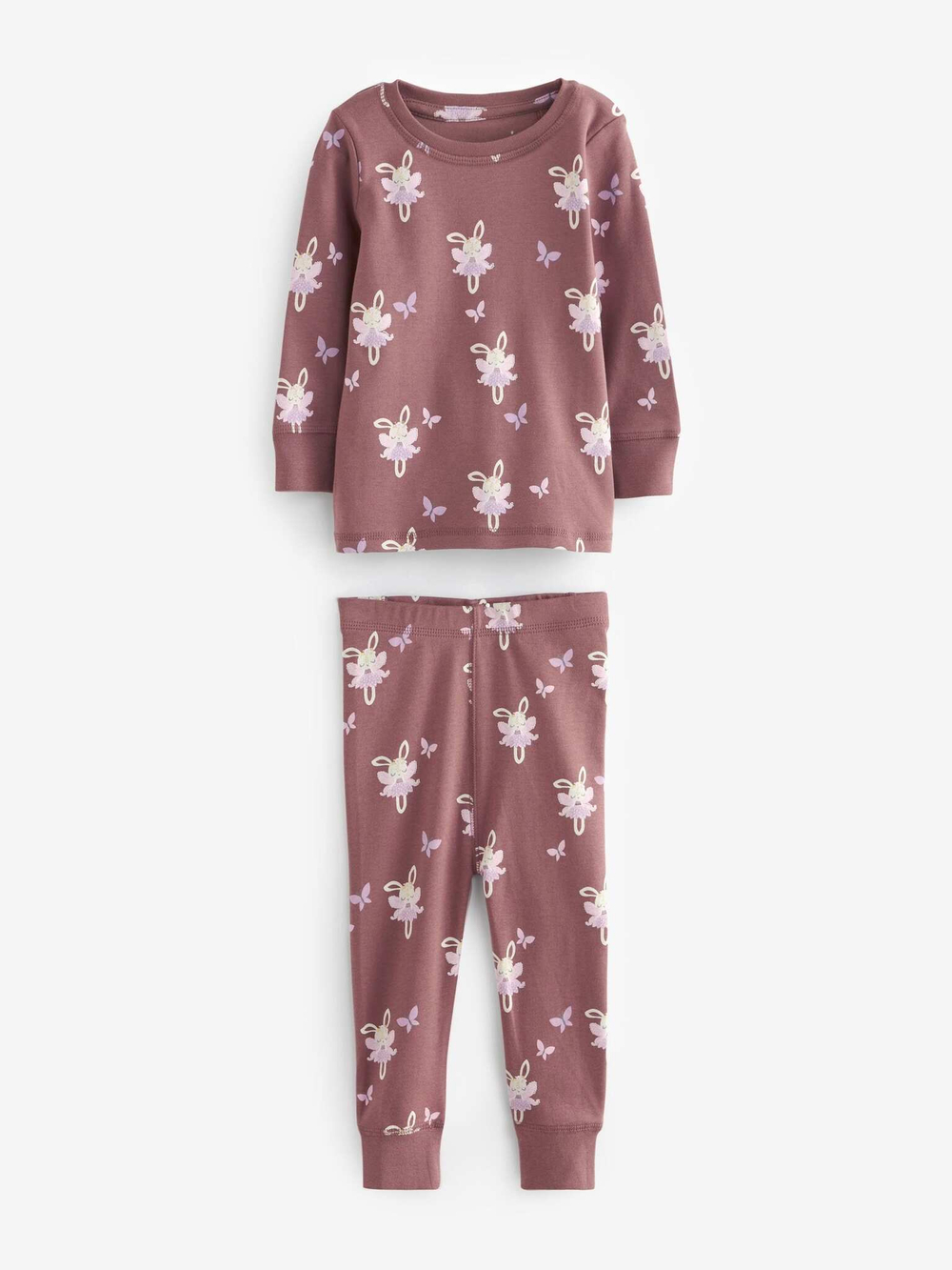 Пижама для девочки Next D73-941, 3 шт., Бежевый, Коричневый, Сиреневый