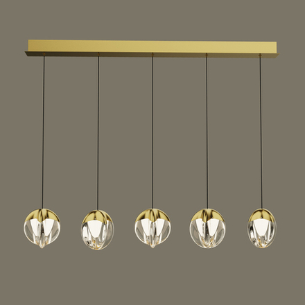 Подвесной светильник MD24001033-5B gold/clear