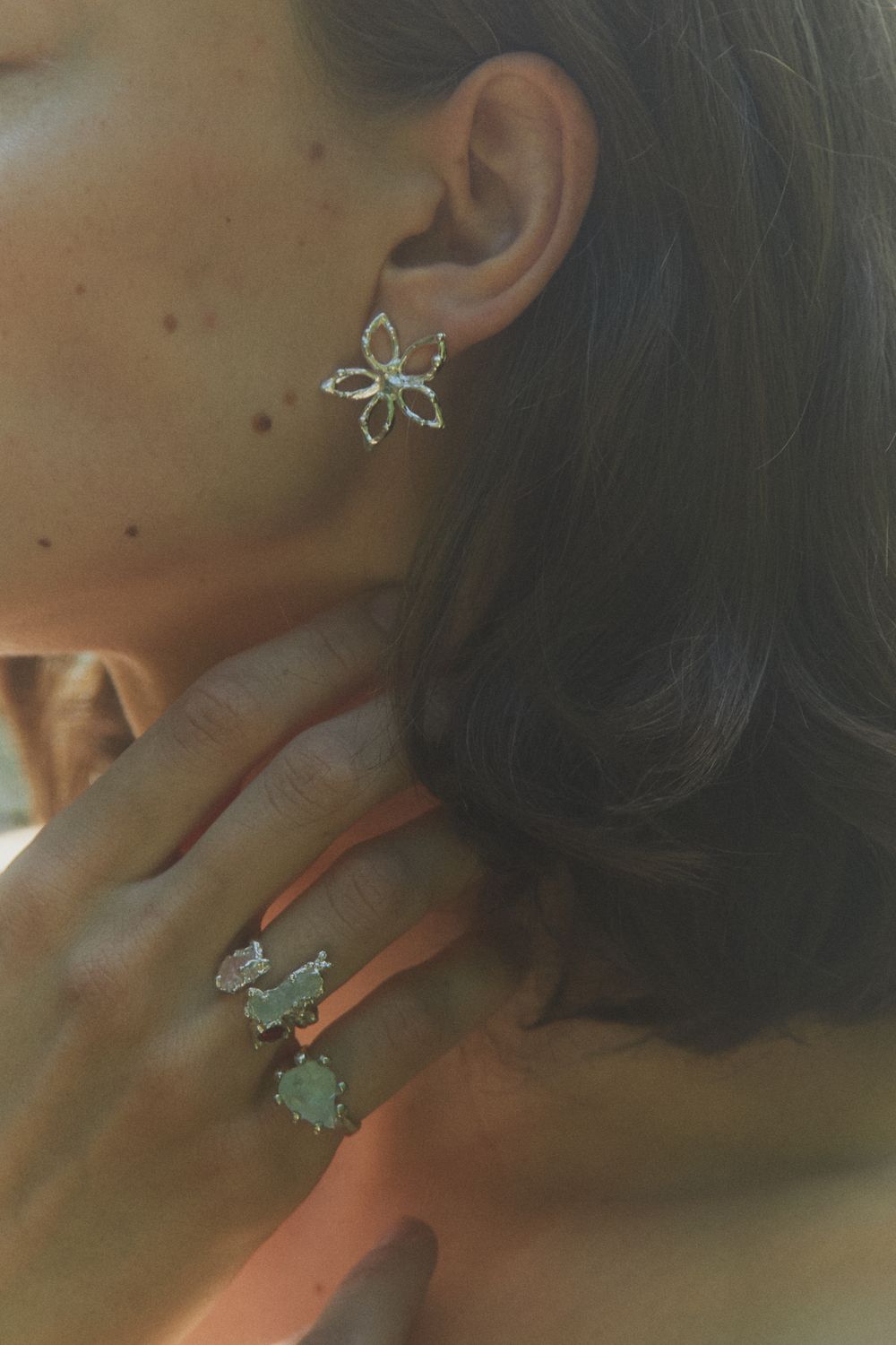 Пусеты Цветы