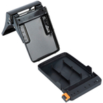 Дырокол DELI "E0143", до 45 листов, металлический корпус, черный