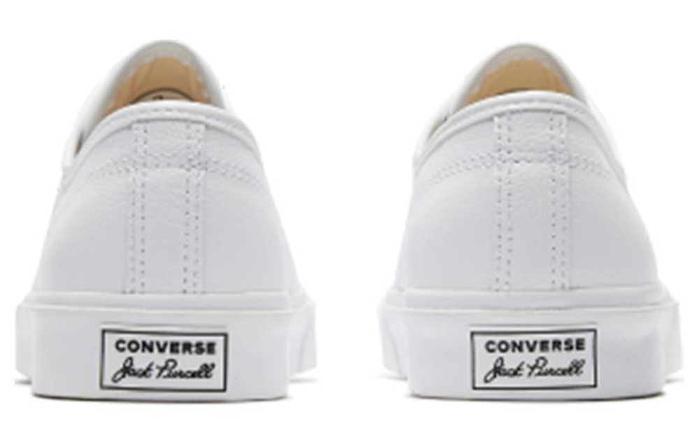 Converse Jack Purcell comfortable and versatile non-slip wear-resistant low-top sneakers for men and women the same white